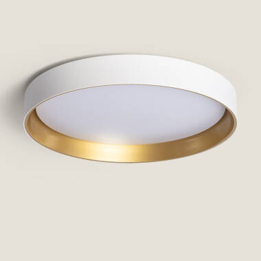 Plafon LED 30W Circular Metal Ø550 mm CCT Selecionável Big Broadwey