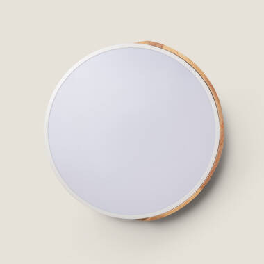 Producto de Plafón LED 24W Circular Madera CCT Seleccionable Ø418 mm Semi-Dari