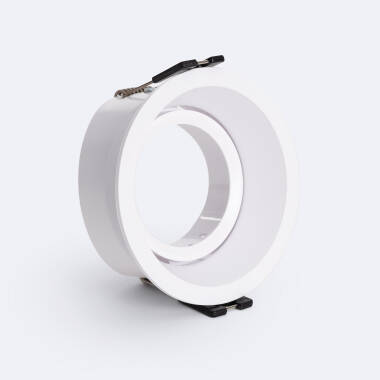 Aro Downlight Circular Basculante para Bombilla LED GU10 / GU5.3 Corte Ø75 mm Suefix