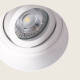 Producto de Aro Downlight Integración Escayola/Pladur Circular para Bombilla LED GU10 Corte Ø 80 mm Trimless