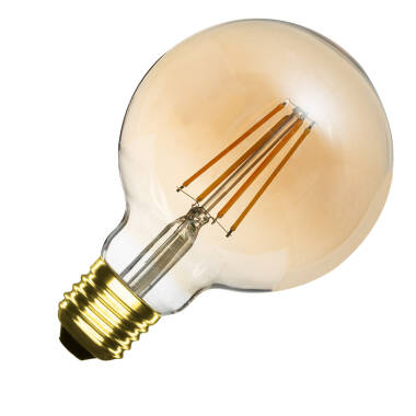 Bombilla Filamento LED E27 8W 750 lm Regulable G95 Gold