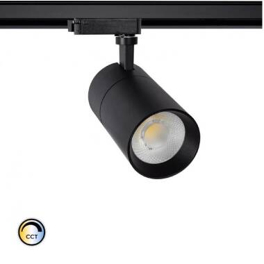 Foco LED Mallet 20W Regulável CCT Seleccionável para Carril Monofásico UGR 15