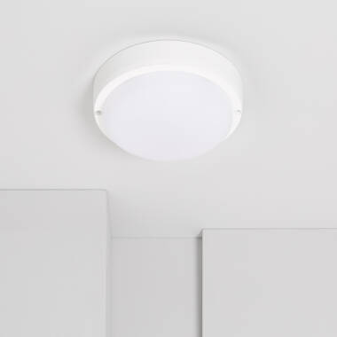 Plafón LED 15W Circular para Exterior Ø140 mm IP65 Hublot White