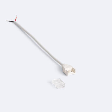 Conector Hipopótamo con Cable para Tira LED Autorectificada 220V AC COB Silicone FLEX Ancho 10 mm Monocolor