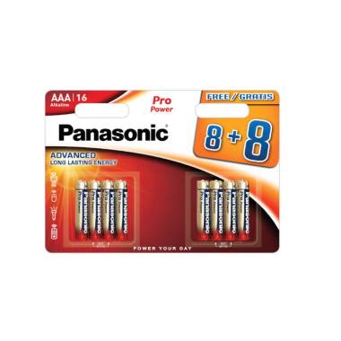 Pack 16 Pilhas Alcalinas 1,5V PANASONIC AAA LR03PP