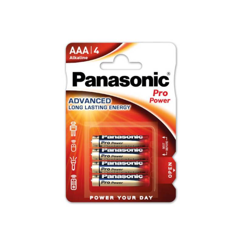 Producto de Blíster 4 Pilas Alcalinas 1,5V PANASONIC AAA LR03PPG/4BP