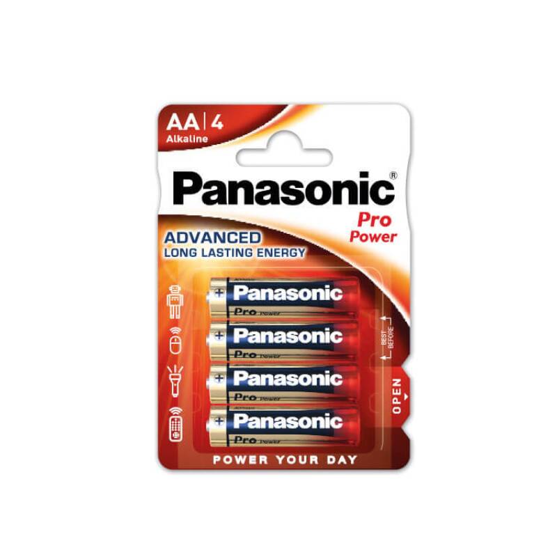 Producto de Blíster 4 Pilas Alcalinas 1,5V PANASONIC AA LR6PPG