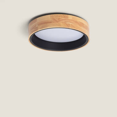 Plafón LED 15W Circular Madera Ø370 mm CCT Seleccionable Dari