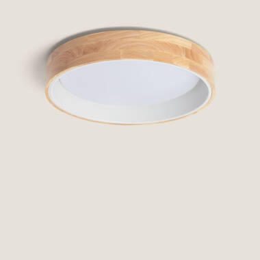 Plafón LED 20W Circular Madera Ø470 mm CCT Seleccionable Dari