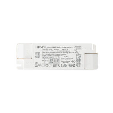 Driver LIFUD Regulable 0-10V 220-240V No Flicker Salida 25-42V 650-750mA 25-30W LF-ABA030-0750-42