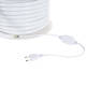 Produto de Rolo Neon LED Regulável 220V AC 120 LED/m 50 m Circular 360 Branco Quente IP67 a Medida Corte a cada 100 cm