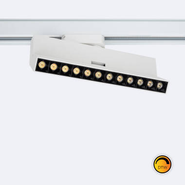 Foco Carril Lineal LED Monofásico 12W Regulable CCT Elegant Optic Blanco