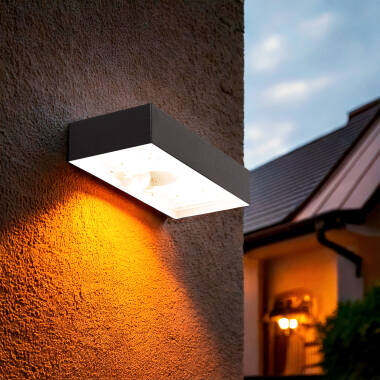 Producto de Aplique de Pared Exterior LED 6W Karl Solar Negro