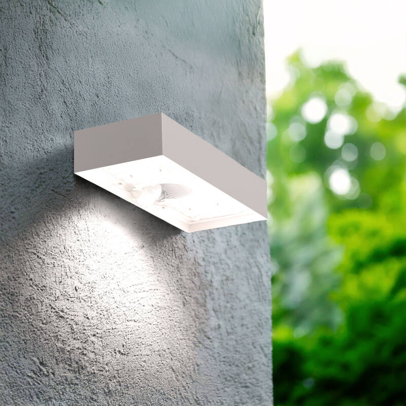 Producto de Aplique de Pared Exterior LED 6W Karl Solar Blanco