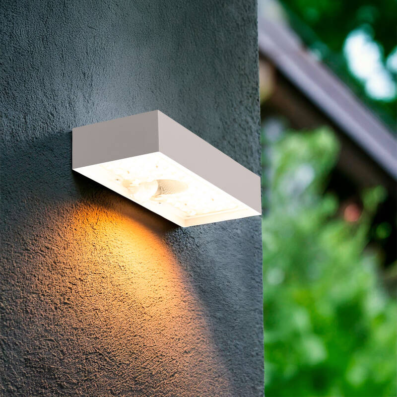 Produto de Aplique de Parede Exterior LED 6W Karl Solar Branco 