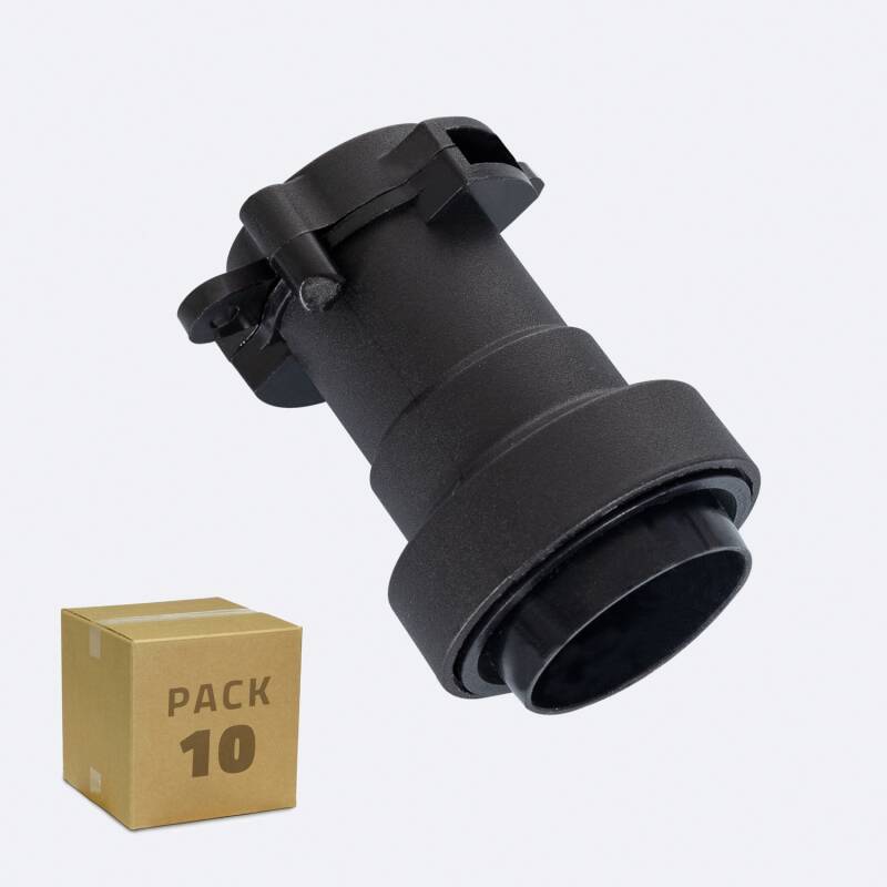 Produto de Porta Lâmpadas E27 IP44 para Cabo Elétrico Plano de Grinalda (Pack 10 un)