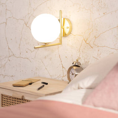 Producto de Lámpara de Pared de Metal y Cristal Moonlight Design