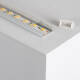 Producto de Perfil de Aluminio Superficie con Tapa Continua para Doble Tira LED hasta 20 mm