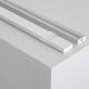 Producto de Perfil de Aluminio Superficie con Tapa Continua para Doble Tira LED hasta 20 mm