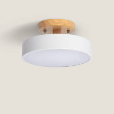 Lámpara de Techo LED 12W Madera y Metal CCT Seleccionable Whisty