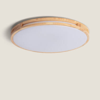 Plafón LED 20W Circular Madeira Ø405 mm CCT Selecionável Donati