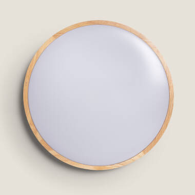 Producto de Plafón LED 20W Circular Madera Ø405 mm CCT Seleccionable Donati