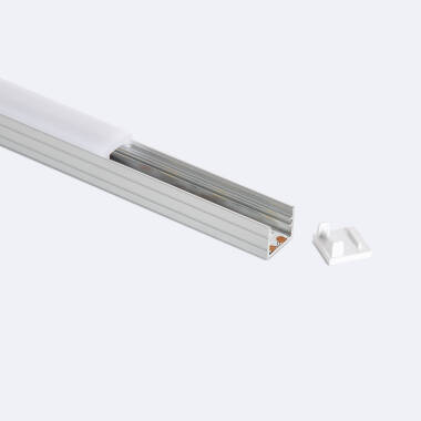 Perfil de Aluminio Superficie 2m para Tira LED hasta 8 mm