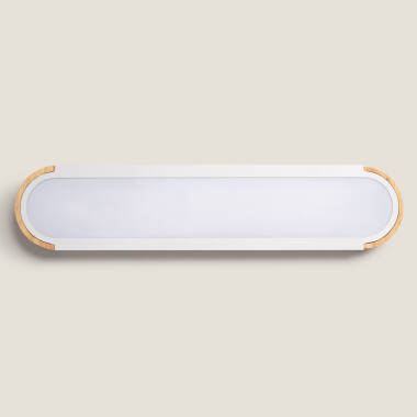 Producto de Plafón LED 18W Madera y Metal 140x650 mm CCT Seleccionable Dari Lang