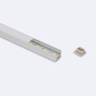 Perfil de Aluminio Superficie con Tapa Continua para Tira LED hasta 13 mm