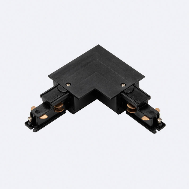 Producto de Conector 'Right Side' Tipo L para Carril Trifásico DALI Track Empotrable Aluminio