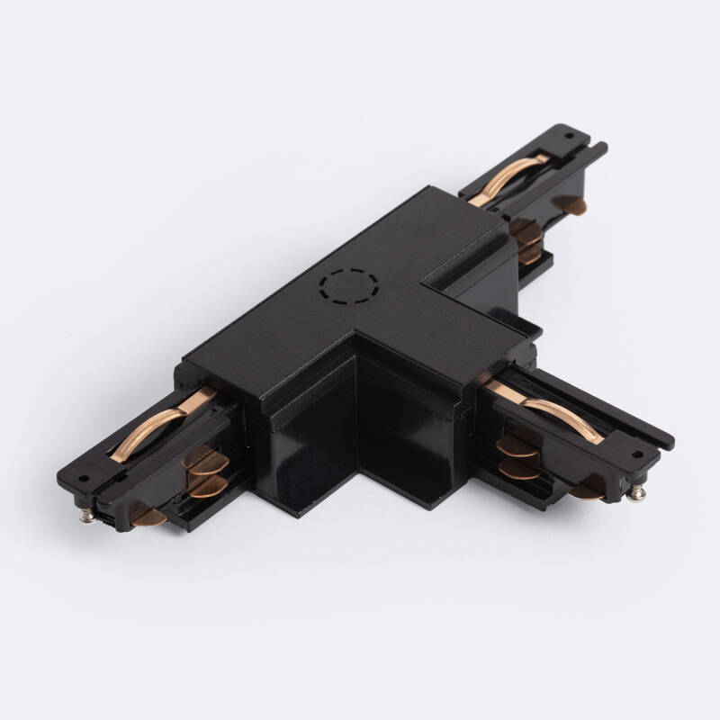 Produto de Conector 'Left Side' Tipo T para Carril Trifásico DALI Track Encastrável Alumínio