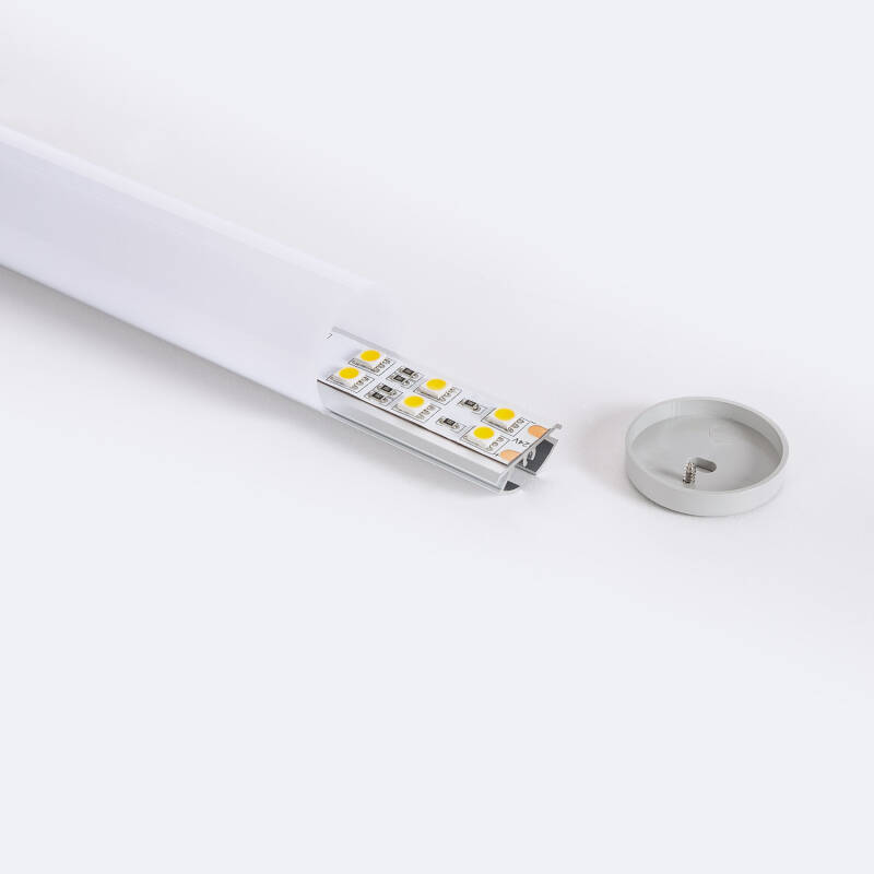 Producto de Perfil de Aluminio Redondo Colgante 2m para Tira LED hasta 16 mm