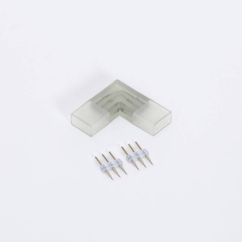 Produto de Conector Tipo "L" para Fita LED CCT 220V AC Largura 14 mm