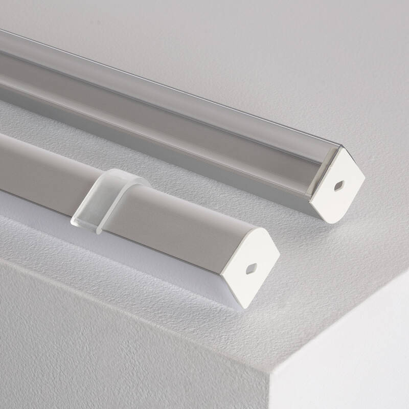 Imagen de Perfil de Aluminio Esquina Triangular 2m para Tira LED hasta 20mm