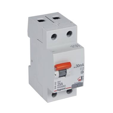 Disjuntor Diferencial Residencial 2P 30mA 25-40A 6kA Classe AC LEGRAND RX³ 402056