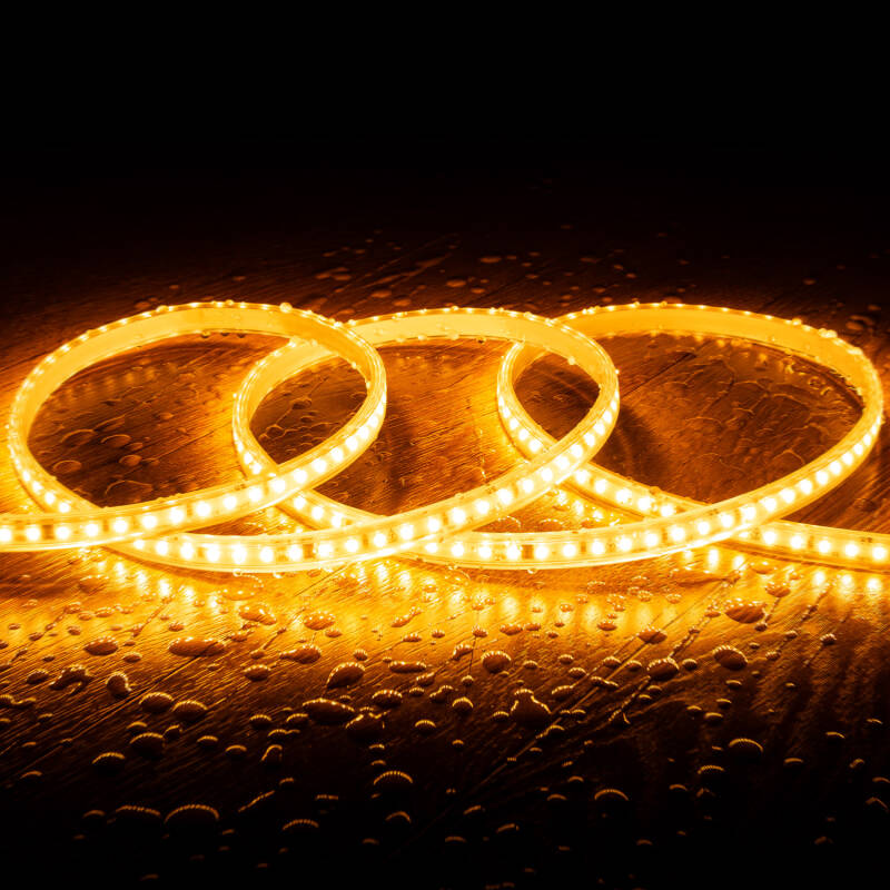 Imagen de Tira LED Regulable 220V SMD2835 Autorectificada 120 LED/m 1000 lm/m Ancho 12 mm IP65 Corte 10 cm a Medida