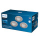 Produto de Pack de 3 Unidades Foco Downlight LED Regulável 5.5W PHILIPS Sparkle Corte Ø 70 mm