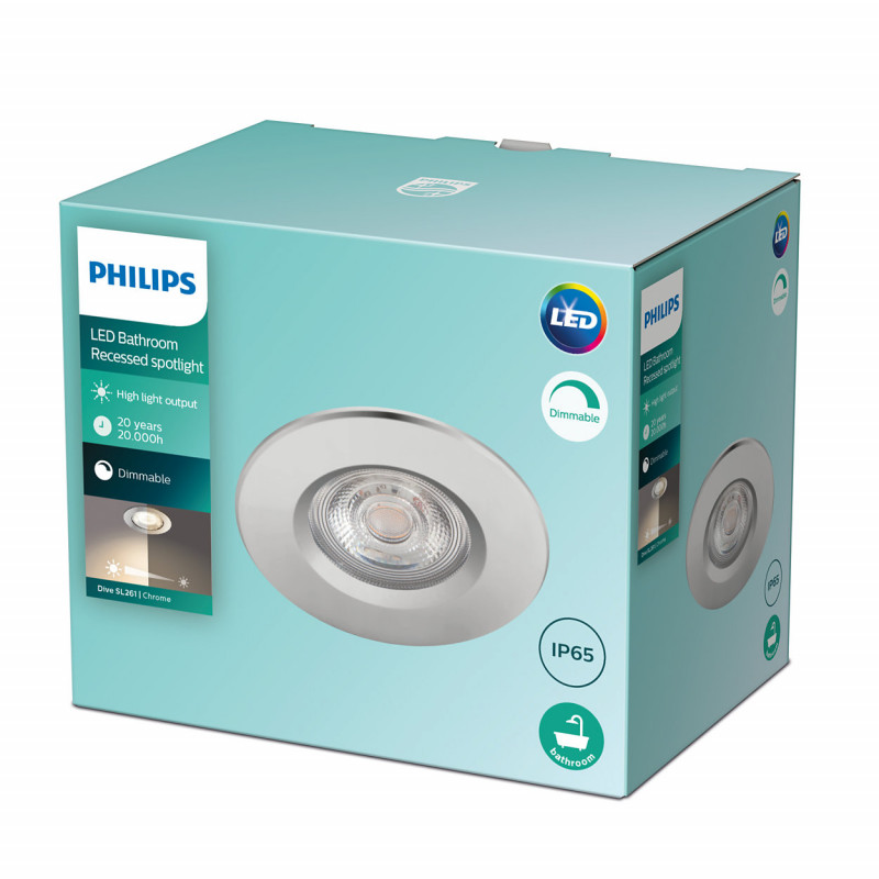 Producto de Foco Downlight LED Regulable 5W PHILIPS Dive Corte Ø 70 mm