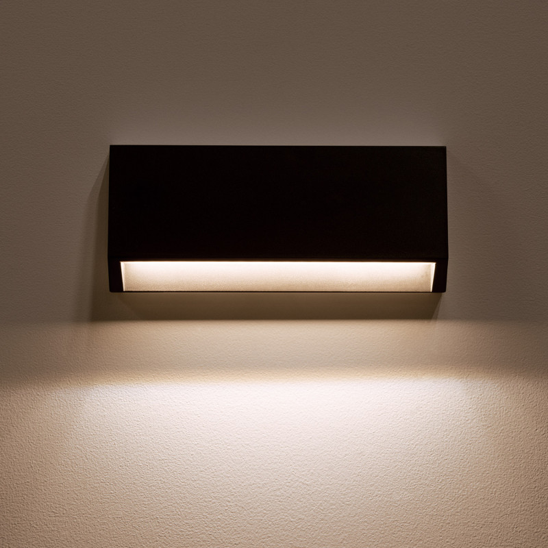 Producto de Baliza Exterior LED 3W Superficie Pared Rectangular Antracita Valeta