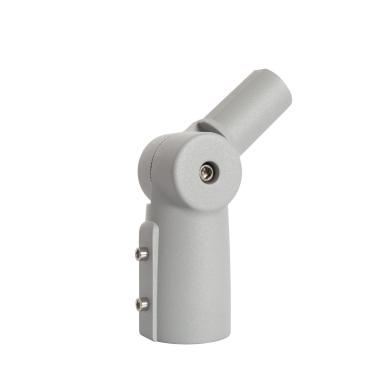 Brazo de Columna Direccionable 90º Ø44 mm para Luminarias de Alumbrado Público Gris