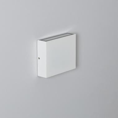 Aplique de Pared Exterior LED 6W Iluminación Doble Cara Cuadrado Blanco Kaysa