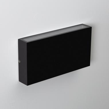 Aplique de Pared Exterior LED 10W Iluminación Doble Cara Rectangular Negro Kaira