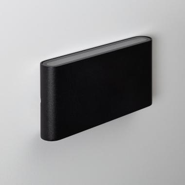 Aplique de Pared Exterior LED 12W Iluminación Doble Cara Rectangular Negro Einar