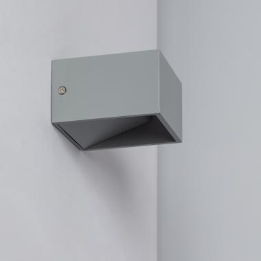 Aplique de Pared LED 6W de Aluminio Iluminación Doble Cara Lico Gris