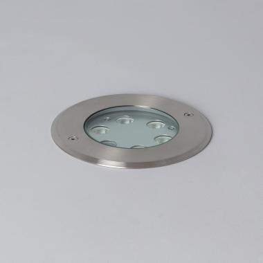 Foco Exterior LED 7W  Encastrável de Chão Aço Inox