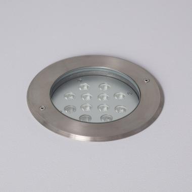 Foco Exterior LED 12W Empotrable Suelo Inox