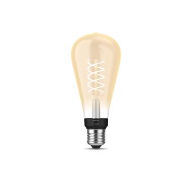 Lâmpada Filamento LED E27 7W 550 lm ST72 PHILIPS Hue White Edison