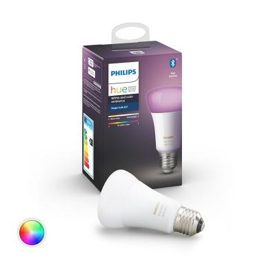 Bombilla Inteligente LED E27 6.5W A60 PHILIPS Hue White Color