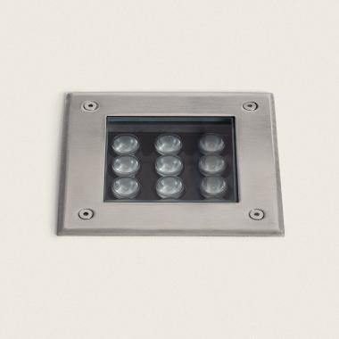 Baliza Exterior LED 12W Empotrable Suelo Cuadrada Utopia