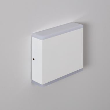 Aplique de Pared Exterior LED 6W Iluminación Doble Cara Cuadrado Blanco Orus